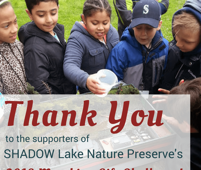 Thank you to everyone who participated in the 2016 Matching Gift Challenge